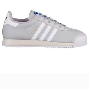 ADIDAS SAMOA in Grey/White. Gold details. Size 7.5